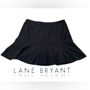 Lane Bryant Black Trumpet Skirt | Swingy A-Line (28W)